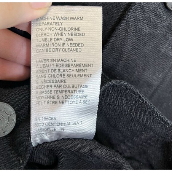 Able Minelia Cotton Blend Denim Jean Distressed Jacket Original Wash Large - Picture 7 of 7